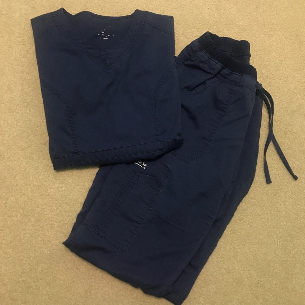 Cherokee Workwear Navy Scrubs XS